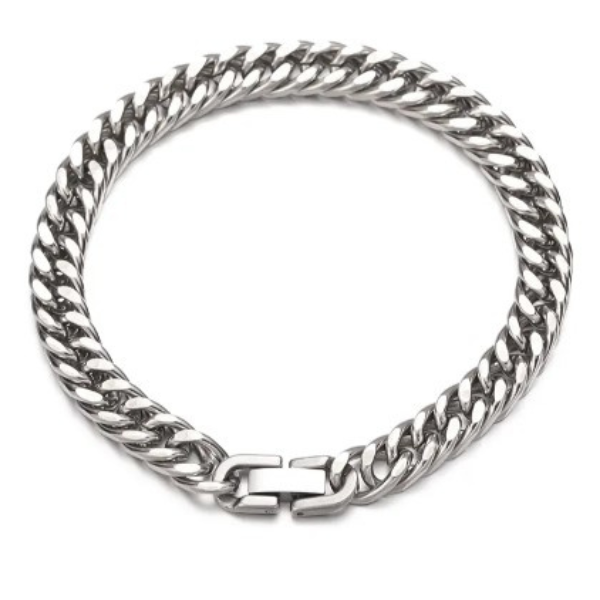 Stainless Steel Bracelet for Men silver