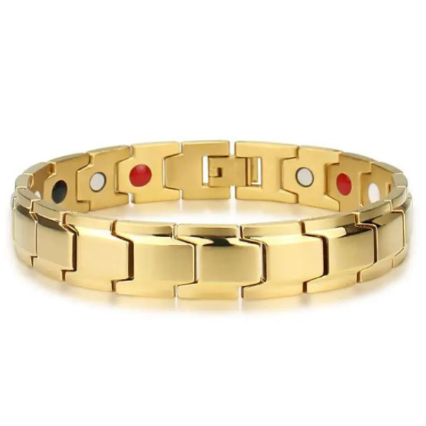 High Quality Thin Magnetic Bracelet Men’s Golden