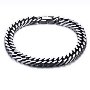 Stylish Men Fashion Bracelet Silver