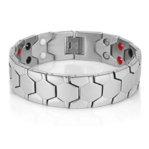 Stainless Steel Magnetic Bracelet Golf Chain Link Silver