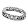 Round chain fashion bracelet for men silver